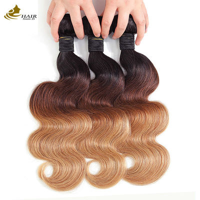 1b 4/27 Krullende honing Blonde Braziliaanse haarverlengingen Ombre