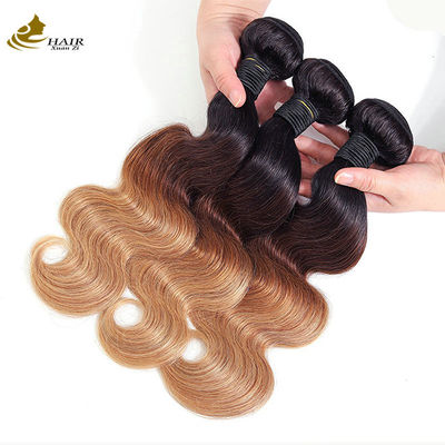 1b 4/27 Krullende honing Blonde Braziliaanse haarverlengingen Ombre