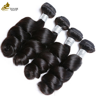 Loose Wave Braziliaanse Kinky Curly Virgin Hair Pack met Frontal Lace Closure