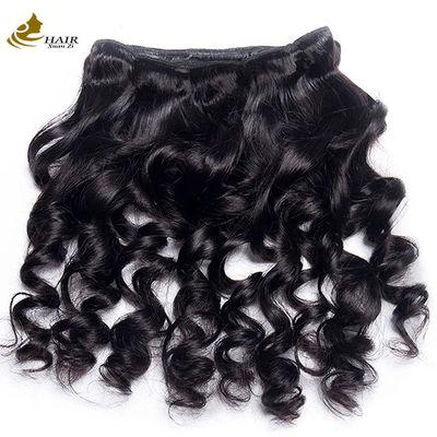 Loose Wave Braziliaanse Kinky Curly Virgin Hair Pack met Frontal Lace Closure