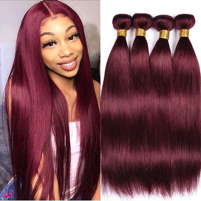 8in-30in 99j Bourgogne Peruk Lichaam Wave Mensenhaar Extensies