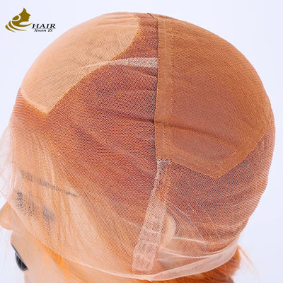 Oranje realistische menselijk haar pruiken Full Lace 27 honing blond 180% Dichtheid