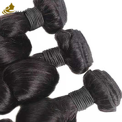 Loose Wave Brazilian Human Hair Bundle Natuurlijke zwarte haarverlengingen