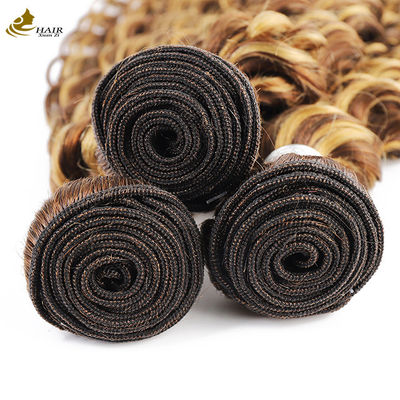 Piano 4/27 Ombre Mensenhaarverlengingen Diepe golven Haarbundels