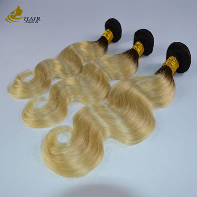 613 Blond maagdelijk menselijk haar bundels Weft extensies met afsluiting Met snelle verzending