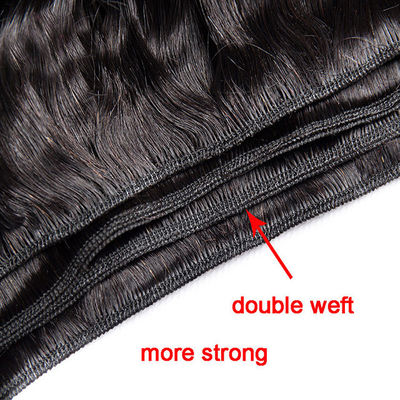 Natuurlijke zwarte kinky curl 100 maagdelijk menselijk haar bundels met cuticle uitgerekend technologie