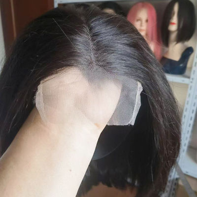 Mode Mensenhaar Bob Perukken Braziliaans Haar Speld Front Perukken