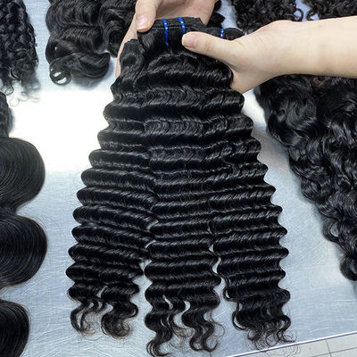 Rooi menselijk haar diepgolf maagdelijk Braziliaans haarbundels