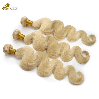 100% Maagd Braziliaans Rauw Haar Ombre Mensenhaar Uitbreidingen 613 Blond Haar Bundels Weft