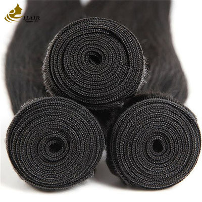 Geen verwerping maagdelijk menselijk haar rechte haar weft machine dubbele weft