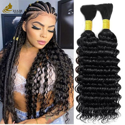 8-30 inch menselijk haar Bulk Deep Wave Aanpasbaar gewicht voor een natuurlijke uitstraling