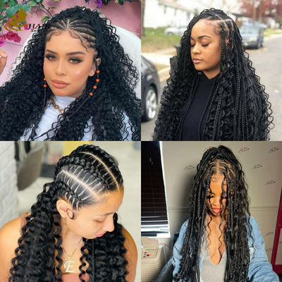 8-30 inch maagdelijk menselijk haar bulk diepgolf bulk menselijk haar voor vlechten