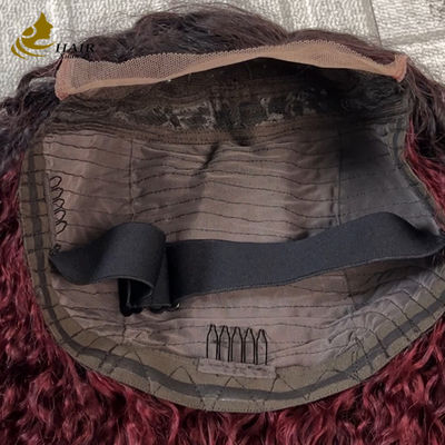 Gemakkelijk te dragen Comfortabel kleefvrij 5*5 Pixie krullend menselijk haar T gekleurd