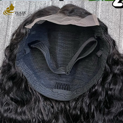 Kleefvrij 5*5 Transparent kant voor Natuurlijk menselijk haar Kleefvrij zijde top Full kant pruik