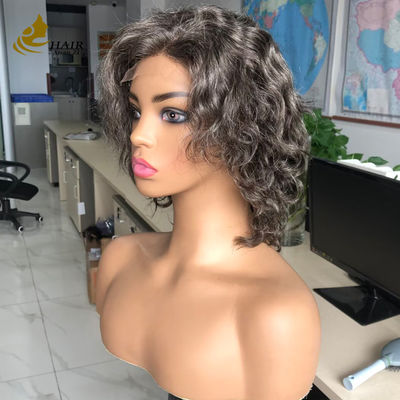 Gepersonaliseerde Gery 5*5 HD Body Wave Kleefloze zijde top Full Lace Wig