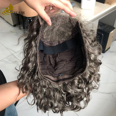 Gepersonaliseerde Gery 5*5 HD Body Wave Kleefloze zijde top Full Lace Wig