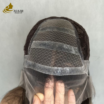 Vietnamese Menselijk Haar Lijmloze Rechte Lace Front Pruik Met Siliconen