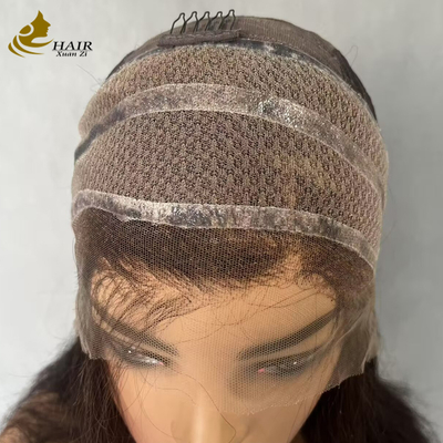 Vietnamese Menselijk Haar Lijmloze Rechte Lace Front Pruik Met Siliconen