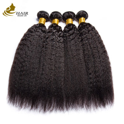 22 inch Natuurlijk Zwart Kinky Straight Braziliaans Maagdelijk Menselijk Haar Bundel Haar Weefsel