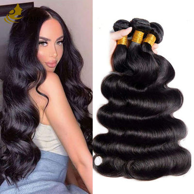 Groothandel 100% Braziliaanse huidhuid Aligned Goedkoop Natuurlijk Zwart Lichaam Wave Onverwerkte Raw Virgin Human Hair Bundles