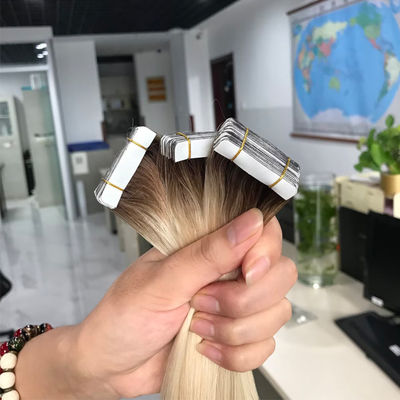 Invisible T4/60# Color Straight Premium Cuticle Aligned Tape in Human Hair Extension