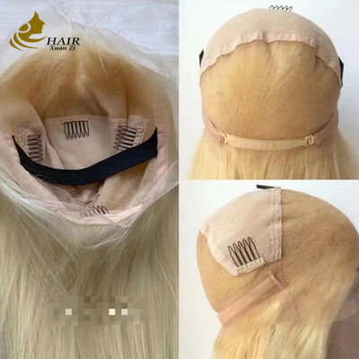 HD Lace Pruiken Maagdelijk Braziliaans Menselijk Haar 30 Inch Full Lace Pruik Blond Kleur 613 Full Lace Pruik